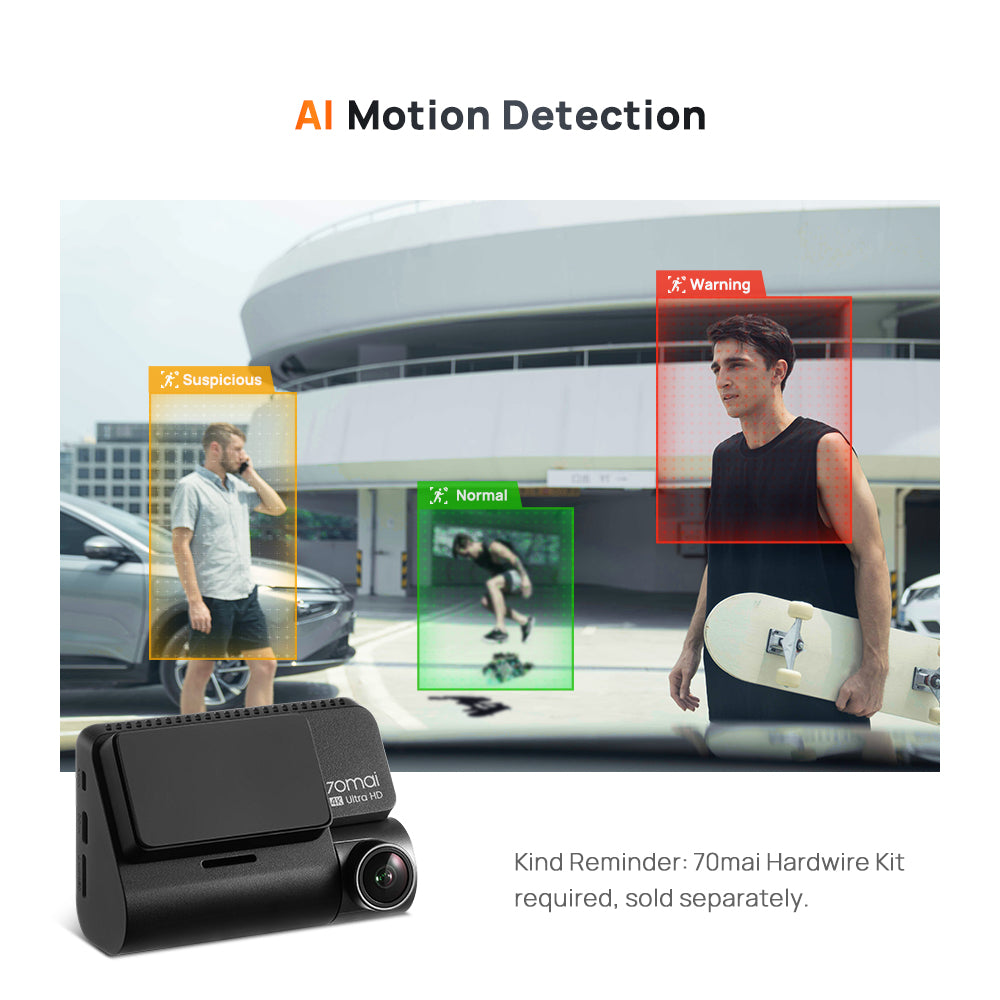 70mai Dash Cam A810 Set 4G Live Control Front 4K 2160P Rear HDR 1080P Fov150 Dashcam Mobil