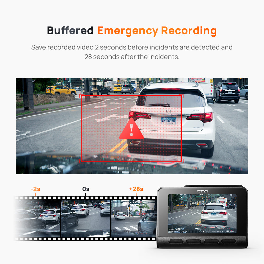 70mai Dash Cam A810 Set 4G Live Control Front 4K 2160P Rear HDR 1080P Fov150 Dashcam Mobil