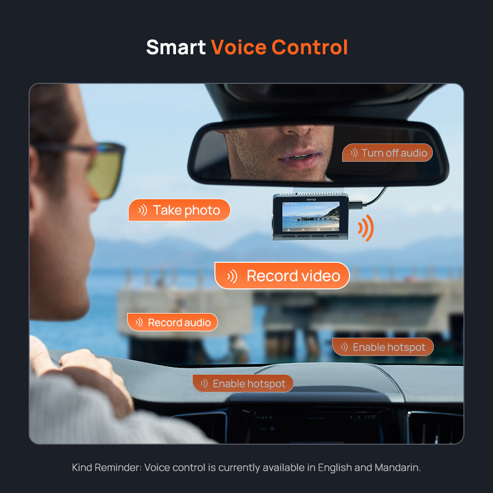 70mai Dash Cam A800SE Set Can Use 4G Kit UHD 4K WI-FI 6 Built-in GPS Night Vision HDR Parkir 24 Jam Anti Maling Supercapacitor Voice Control 70mai Kamera Mobil