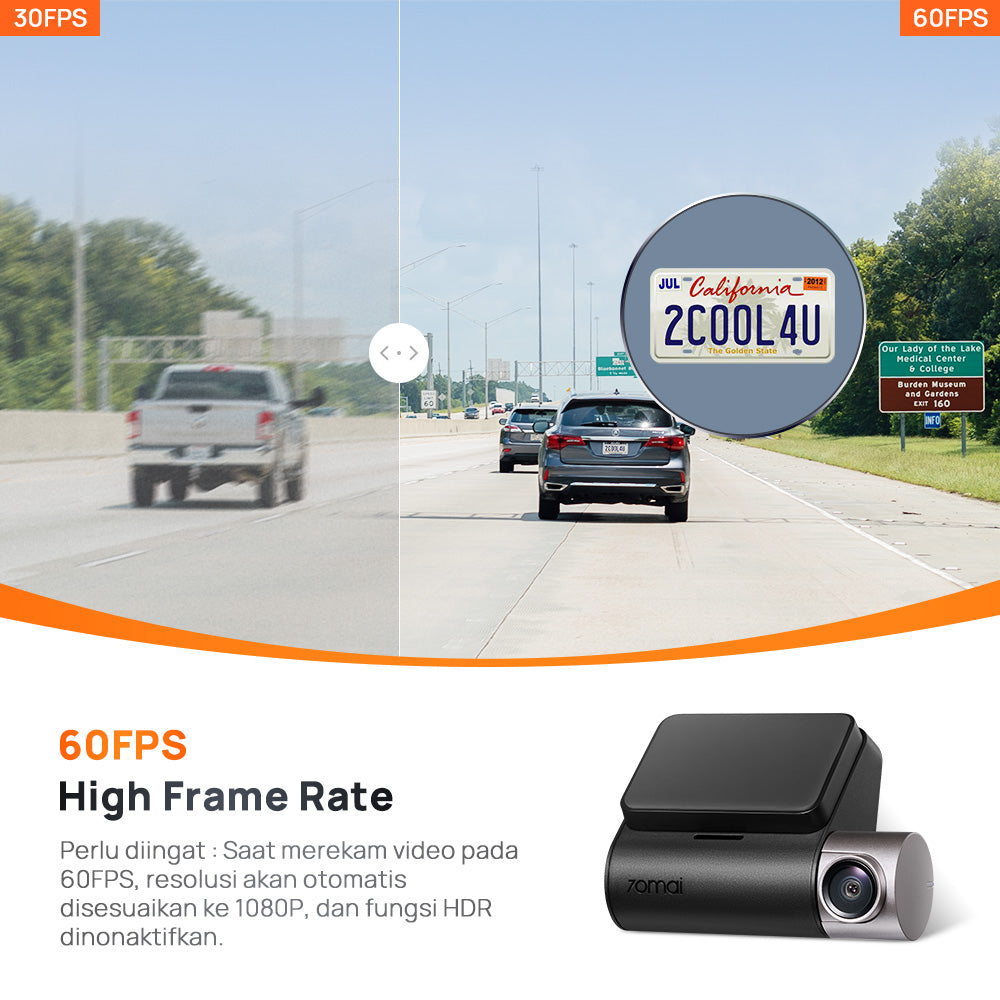 70mai Dash Cam A510 Set Sony Starvis 2 4G Live Control GPS HDR Front 1944P Rear 1080P Dashcam Mobil