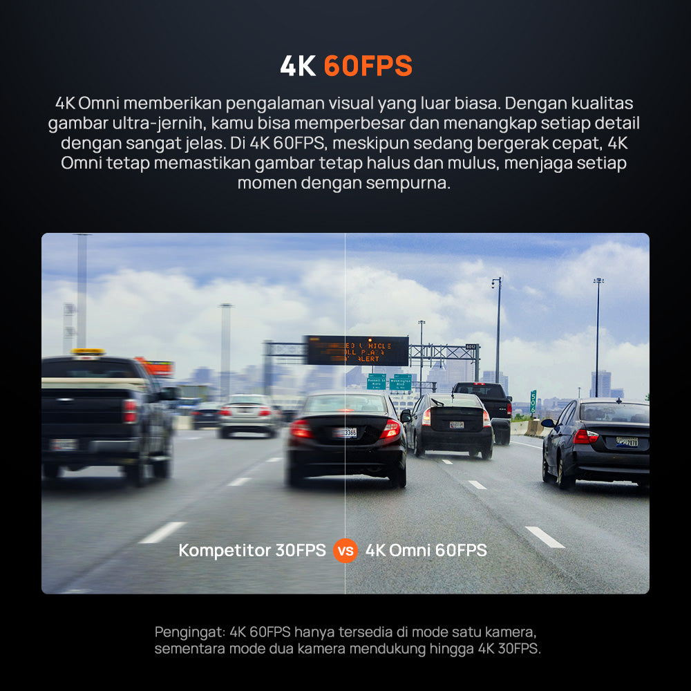 70mai Dash Cam X800 4K Omni Set (Front +Rear Camera) 4G Live Control FOV 360 Supercapacitor Sony Starvis2 HDR Dual-Channel Supported