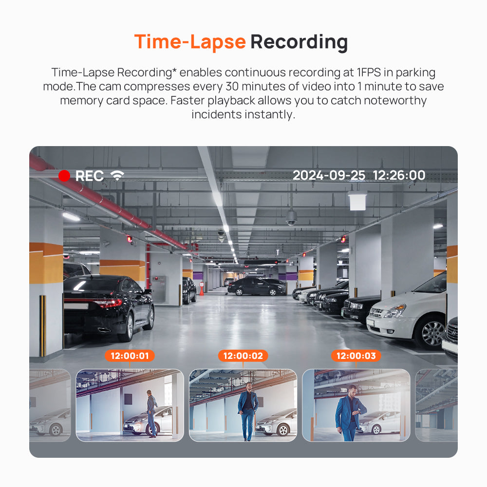 70mai Dash Cam M310 2K QHD FOV 130 Voice Control Pengawasan Parkir 24 Jam Dashcam Mobil