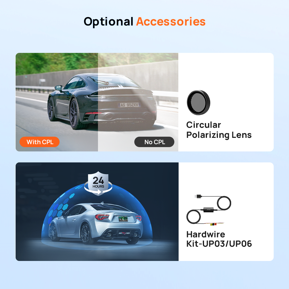 70mai Dash Cam A410 Set 2.5K Dual Channel Kamera Depan Belakang HDR Night Vision GPS WiFi Parkir 24 Jam Anti Maling G-Sensor Dashcam Mobil