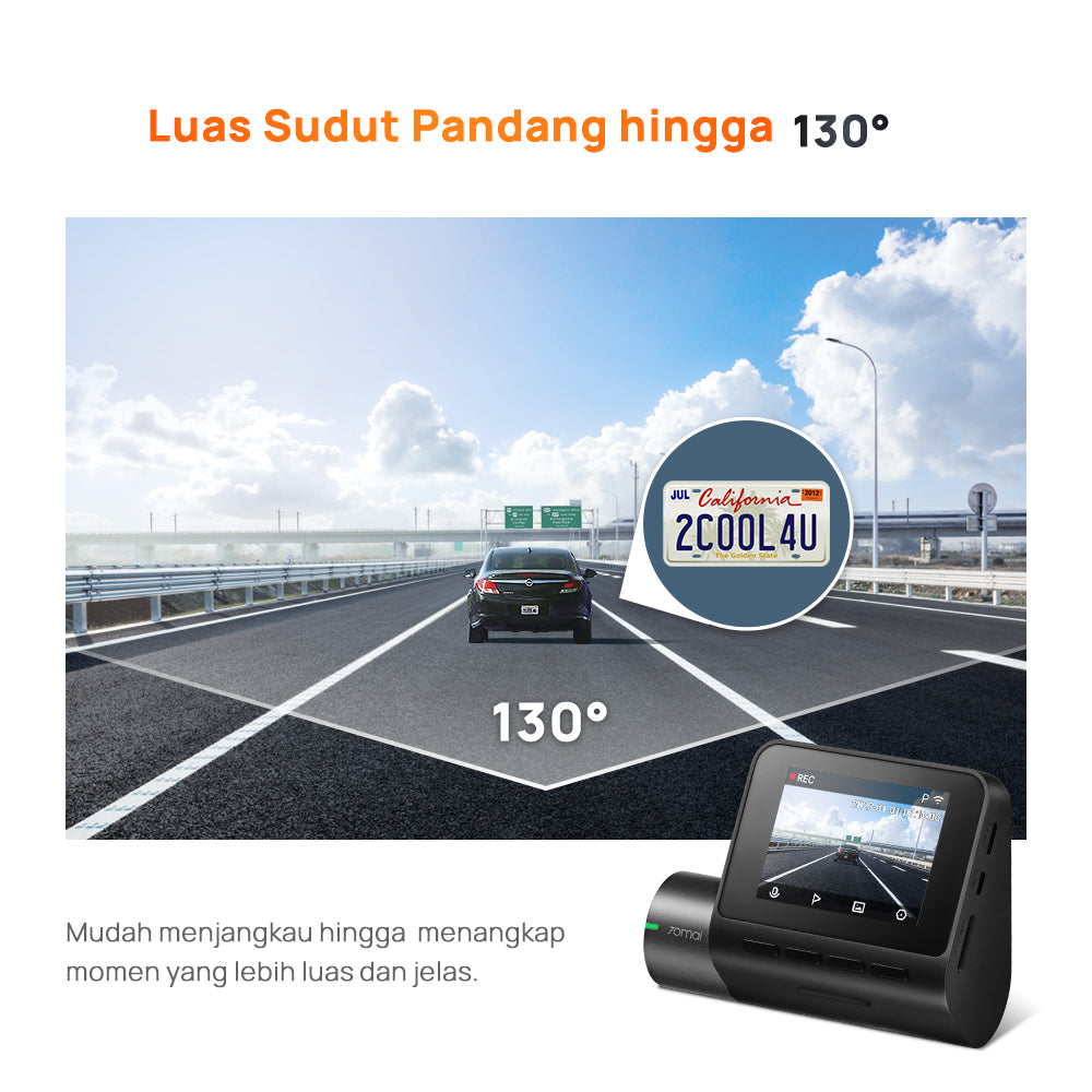 70mai Dash Cam A200 Set Dual-Channel 1080P HDR Fov 130 70mai Night Owl Vision Dashcam Mobil