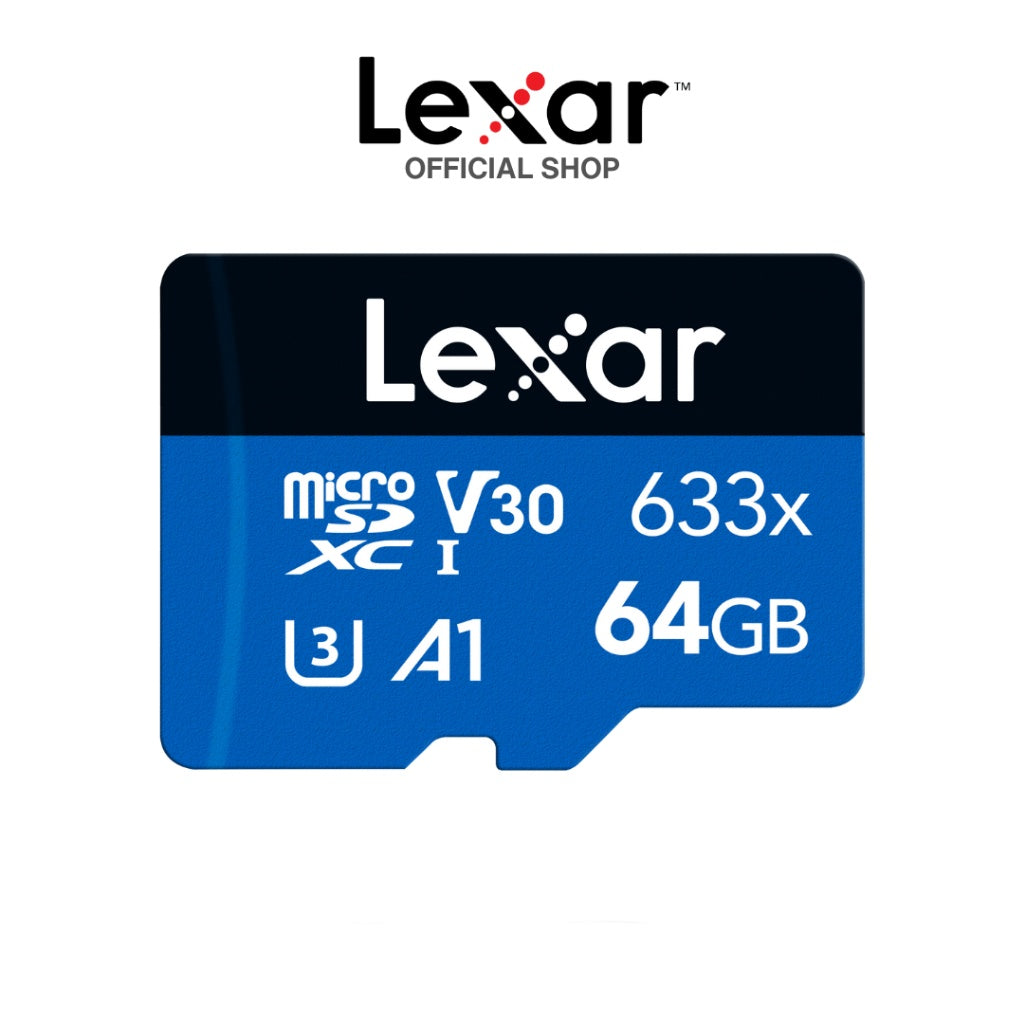Lexar Microsd 633x  64GB /128GB High Performance Up to 100MB/s