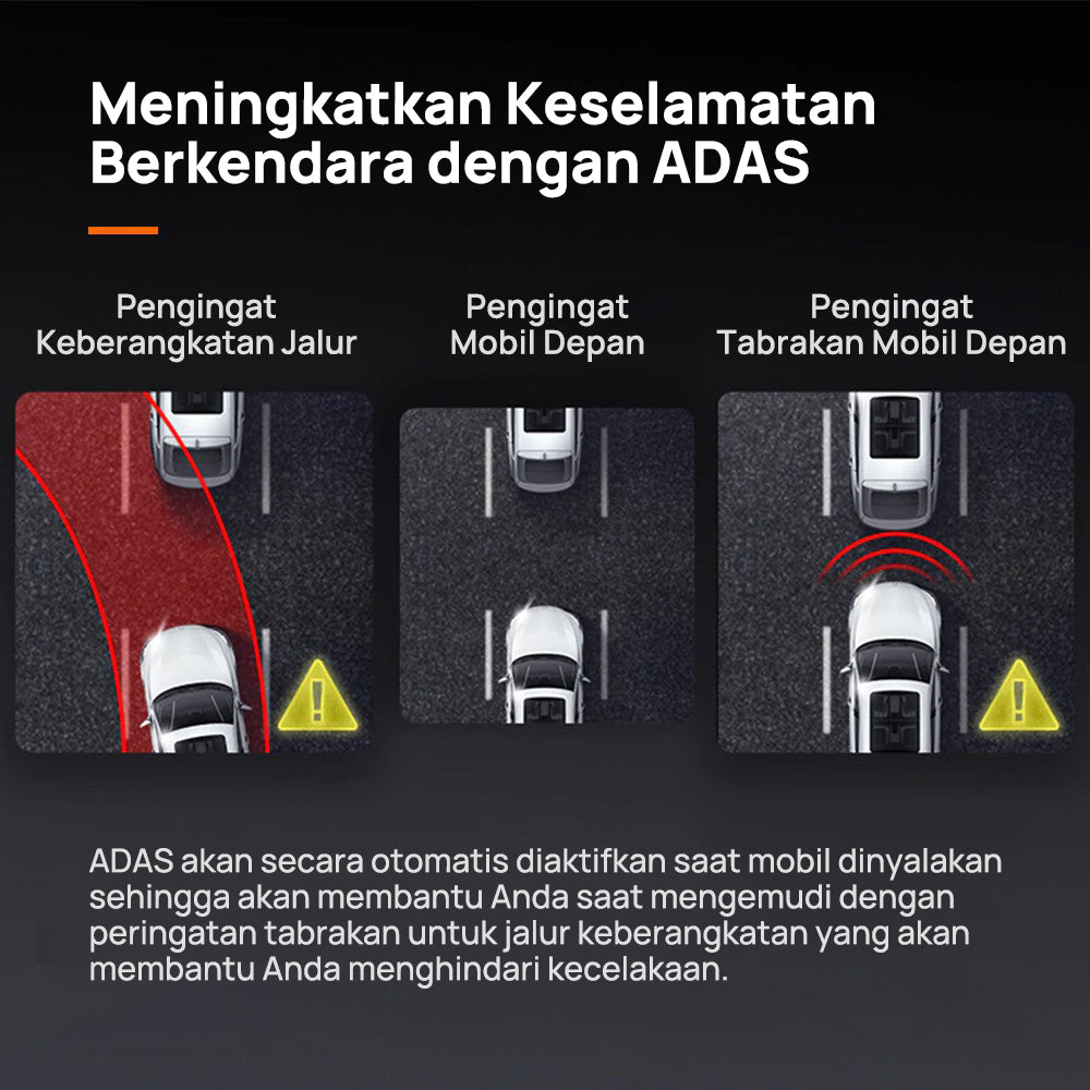 70mai Dash Cam Pro Plus A500s Set 1944P GPS ADAS(Front +Rear Camera) Dashcam Mobil