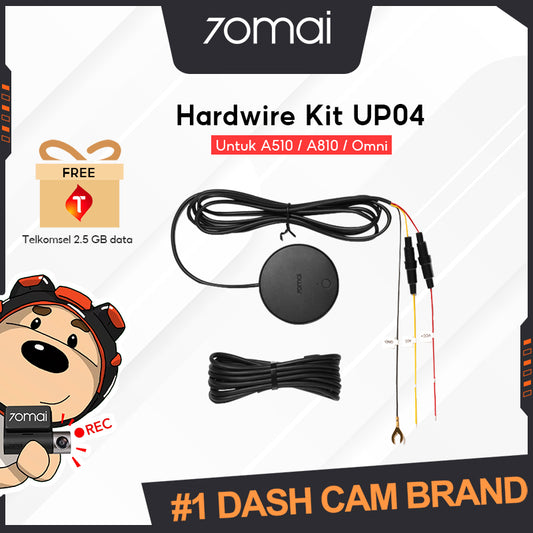 70mai Hardwire Kit UP04 Untuk A510/A810/X200/X800 Parking Monitor 4G Live Control