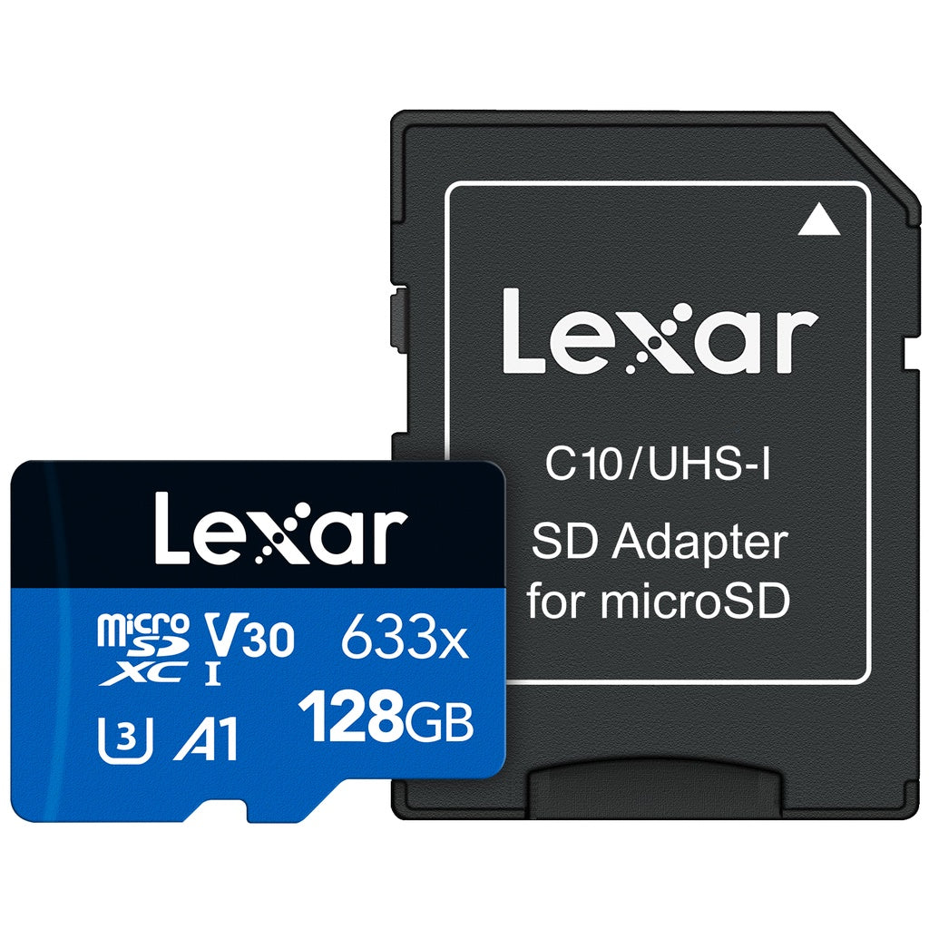 Lexar Microsd 633x  64GB /128GB High Performance Up to 100MB/s