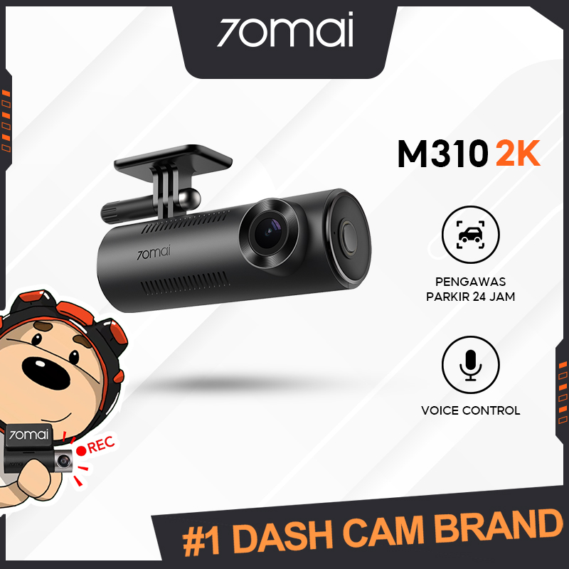 70mai Dash Cam M310 2K QHD FOV 130 Voice Control Pengawasan Parkir 24 Jam Dashcam Mobil