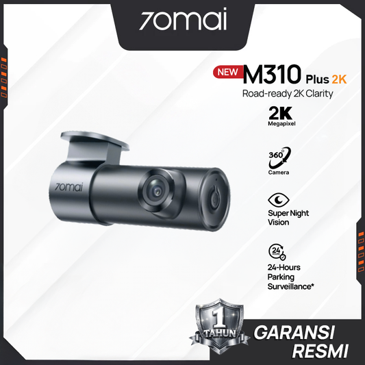70mai M310 Plus 2K Dash Cam Night Vision WiFi Parkir 24 Jam Anti Maling G-Sensor F1.55  HDR 2K Dashcam Mobil