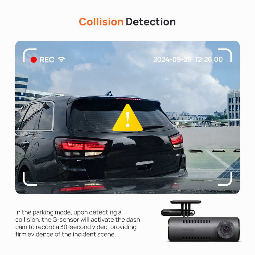 70mai Dash Cam M310 2K QHD FOV 130 Voice Control Pengawasan Parkir 24 Jam Dashcam Mobil