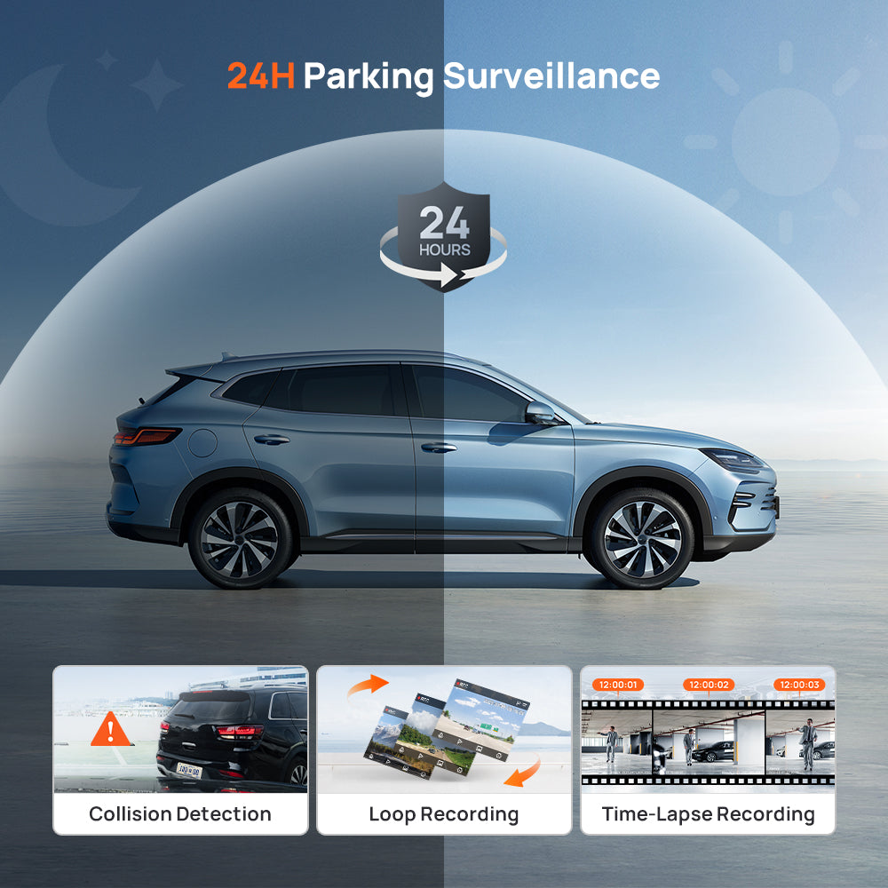 70mai Dash Cam M310 2K QHD FOV 130 Voice Control Pengawasan Parkir 24 Jam Dashcam Mobil
